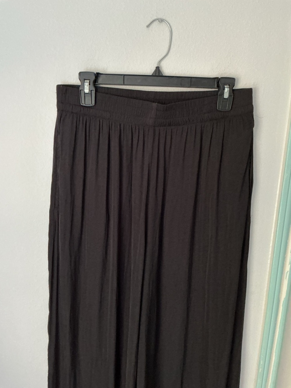 Zara Black Wide-Leg Pants - Picture 2 of 16